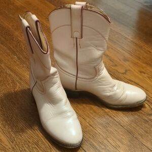 Justin Boots Kids Light Tan Cowboy Boots